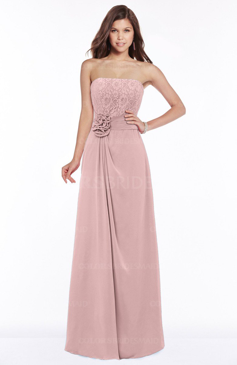 ColsBM Ella Silver Pink Bridesmaid Dresses - ColorsBridesmaid