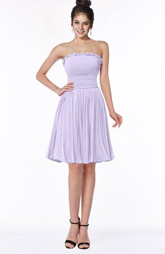 ColsBM Aubree Pastel Lilac Princess A-line Sleeveless Knee Length Pleated Bridesmaid Dresses