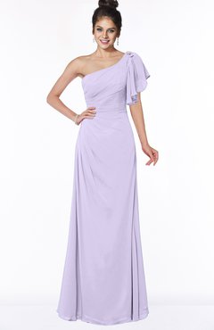 ColsBM Naomi Light Purple Glamorous A-line Short Sleeve Half Backless Chiffon Floor Length Bridesmaid Dresses