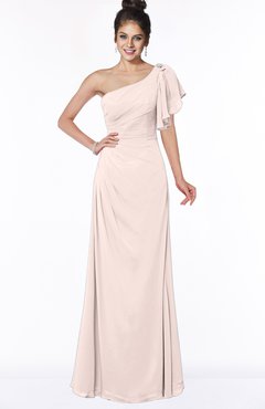 ColsBM Naomi Silver Peony Glamorous A-line Short Sleeve Half Backless Chiffon Floor Length Bridesmaid Dresses