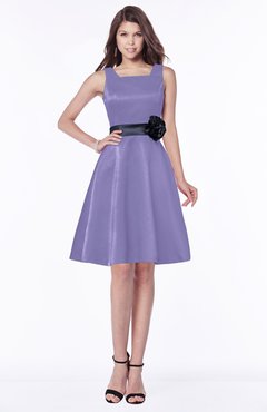 ColsBM Charli Aster Purple Elegant A-line Wide Square Zip up Sash Bridesmaid Dresses