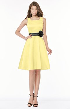 ColsBM Charli Daffodil Elegant A-line Wide Square Zip up Sash Bridesmaid Dresses
