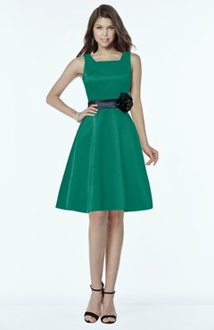 ColsBM Charli Mint Elegant A-line Wide Square Zip up Sash Bridesmaid Dresses