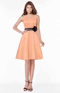 ColsBM Charli Salmon Elegant A-line Wide Square Zip up Sash Bridesmaid Dresses