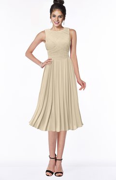 ColsBM Aileen Champagne Gorgeous A-line Sleeveless Chiffon Pick up Bridesmaid Dresses