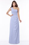 ColsBM Fran Lavender Modest A-line One Shoulder Zip up Chiffon Bridesmaid Dresses