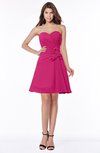 ColsBM Lindsay Beetroot Purple Glamorous A-line Sweetheart Sleeveless Chiffon Flower Bridesmaid Dresses