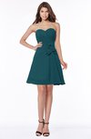 ColsBM Lindsay Blue Green Glamorous A-line Sweetheart Sleeveless Chiffon Flower Bridesmaid Dresses
