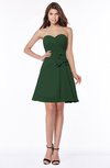 ColsBM Lindsay Hunter Green Glamorous A-line Sweetheart Sleeveless Chiffon Flower Bridesmaid Dresses