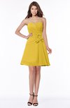 ColsBM Lindsay Lemon Curry Glamorous A-line Sweetheart Sleeveless Chiffon Flower Bridesmaid Dresses