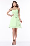 ColsBM Lindsay Pale Green Glamorous A-line Sweetheart Sleeveless Chiffon Flower Bridesmaid Dresses