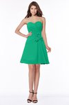 ColsBM Lindsay Pepper Green Glamorous A-line Sweetheart Sleeveless Chiffon Flower Bridesmaid Dresses