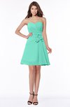 ColsBM Lindsay Seafoam Green Glamorous A-line Sweetheart Sleeveless Chiffon Flower Bridesmaid Dresses
