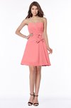ColsBM Lindsay Shell Pink Glamorous A-line Sweetheart Sleeveless Chiffon Flower Bridesmaid Dresses