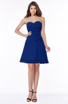 ColsBM Lindsay Sodalite Blue Glamorous A-line Sweetheart Sleeveless Chiffon Flower Bridesmaid Dresses
