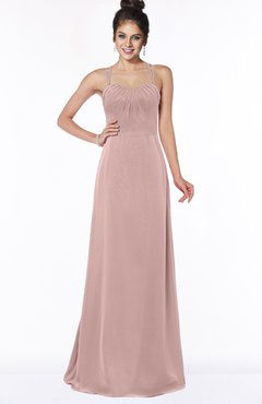 ColsBM Keira Blush Pink Medieval A-line Spaghetti Sleeveless Floor Length Bridesmaid Dresses