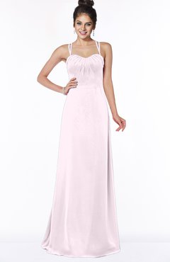 blush long bridesmaid dresses
