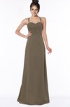 ColsBM Keira Carafe Brown Medieval A-line Spaghetti Sleeveless Floor Length Bridesmaid Dresses