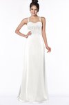 ColsBM Keira Cloud White Medieval A-line Spaghetti Sleeveless Floor Length Bridesmaid Dresses