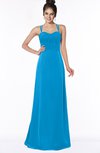 ColsBM Keira Cornflower Blue Medieval A-line Spaghetti Sleeveless Floor Length Bridesmaid Dresses