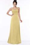 ColsBM Keira Gold Medieval A-line Spaghetti Sleeveless Floor Length Bridesmaid Dresses