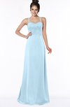 ColsBM Keira Ice Blue Medieval A-line Spaghetti Sleeveless Floor Length Bridesmaid Dresses