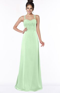 ColsBM Keira Light Green Medieval A-line Spaghetti Sleeveless Floor Length Bridesmaid Dresses