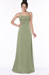 ColsBM Keira Moss Green Medieval A-line Spaghetti Sleeveless Floor Length Bridesmaid Dresses