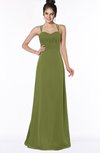 ColsBM Keira Olive Green Medieval A-line Spaghetti Sleeveless Floor Length Bridesmaid Dresses