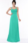 ColsBM Keira Viridian Green Medieval A-line Spaghetti Sleeveless Floor Length Bridesmaid Dresses
