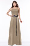 ColsBM Jazlynn Almondine Brown Luxury A-line Bateau Zip up Satin Floor Length Bridesmaid Dresses