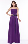 ColsBM Jazlynn Amaranth Purple Luxury A-line Bateau Zip up Satin Floor Length Bridesmaid Dresses
