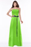 ColsBM Jazlynn Classic Green Luxury A-line Bateau Zip up Satin Floor Length Bridesmaid Dresses