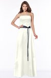 ColsBM Jazlynn Cream Luxury A-line Bateau Zip up Satin Floor Length Bridesmaid Dresses