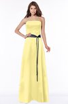 ColsBM Jazlynn Daffodil Luxury A-line Bateau Zip up Satin Floor Length Bridesmaid Dresses
