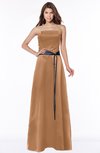 ColsBM Jazlynn Light Brown Luxury A-line Bateau Zip up Satin Floor Length Bridesmaid Dresses