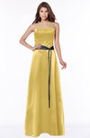 ColsBM Jazlynn Misted Yellow Luxury A-line Bateau Zip up Satin Floor Length Bridesmaid Dresses