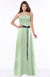 ColsBM Jazlynn Pale Green Luxury A-line Bateau Zip up Satin Floor Length Bridesmaid Dresses