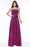 ColsBM Jazlynn Raspberry Luxury A-line Bateau Zip up Satin Floor Length Bridesmaid Dresses