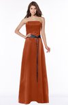 ColsBM Jazlynn Rust Luxury A-line Bateau Zip up Satin Floor Length Bridesmaid Dresses