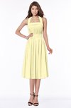 ColsBM Montana Soft Yellow Luxury A-line Sleeveless Chiffon Pleated Bridesmaid Dresses