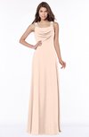 ColsBM Thea Fresh Salmon Elegant Wide Square Sleeveless Half Backless Chiffon Beaded Bridesmaid Dresses