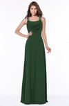 ColsBM Thea Hunter Green Elegant Wide Square Sleeveless Half Backless Chiffon Beaded Bridesmaid Dresses