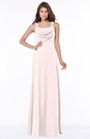 ColsBM Thea Light Pink Elegant Wide Square Sleeveless Half Backless Chiffon Beaded Bridesmaid Dresses