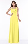 ColsBM Thea Yellow Iris Elegant Wide Square Sleeveless Half Backless Chiffon Beaded Bridesmaid Dresses