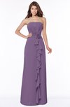 ColsBM Aimee Chinese Violet Antique Bateau Half Backless Chiffon Floor Length Bridesmaid Dresses