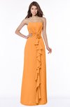 ColsBM Aimee Orange Antique Bateau Half Backless Chiffon Floor Length Bridesmaid Dresses