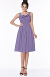ColsBM Lainey Lilac Gorgeous A-line Wide Square Sleeveless Chiffon Knee Length Bridesmaid Dresses