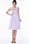 ColsBM Lainey Pastel Lilac Gorgeous A-line Wide Square Sleeveless Chiffon Knee Length Bridesmaid Dresses