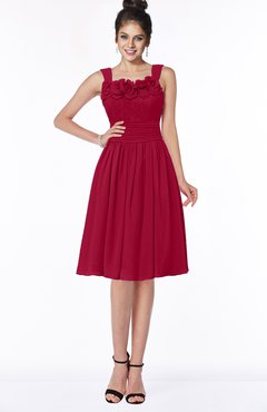 ColsBM Lainey Scooter Gorgeous A-line Wide Square Sleeveless Chiffon Knee Length Bridesmaid Dresses
